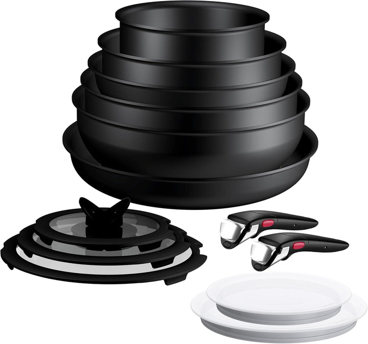 Tefal Ingenio Explore On 13-tlg. Kochgeschirr-Set, Fusion Core Antihaftversiegelung, stapelbar, plat