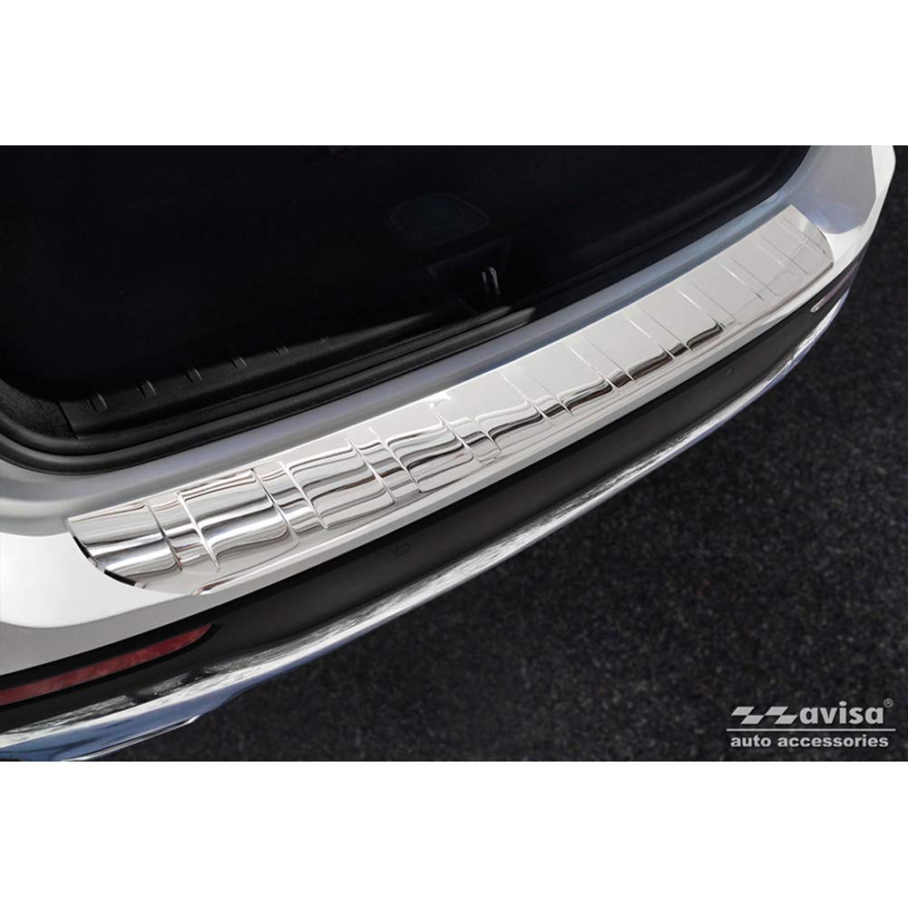 Avisa Chrom Edelstahl Heckstossstangenschutz kompatibel mit Mercedes GLB (X247) 2019- 'Ribs'