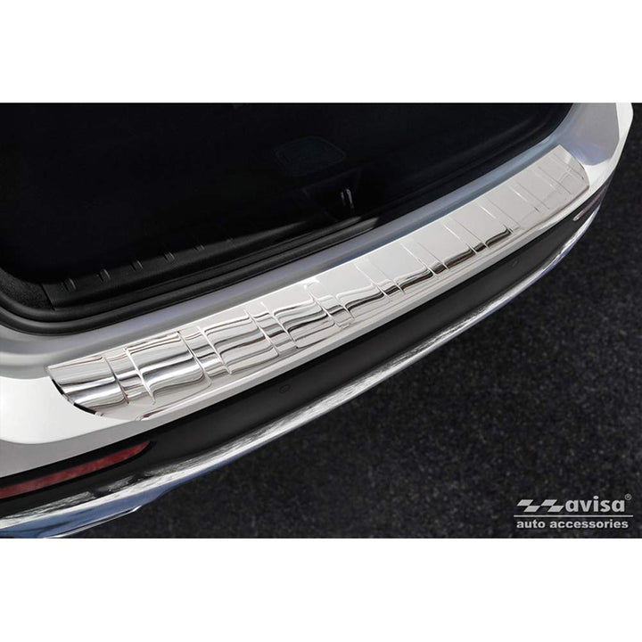 Avisa Chrom Edelstahl Heckstossstangenschutz kompatibel mit Mercedes GLB (X247) 2019- 'Ribs'