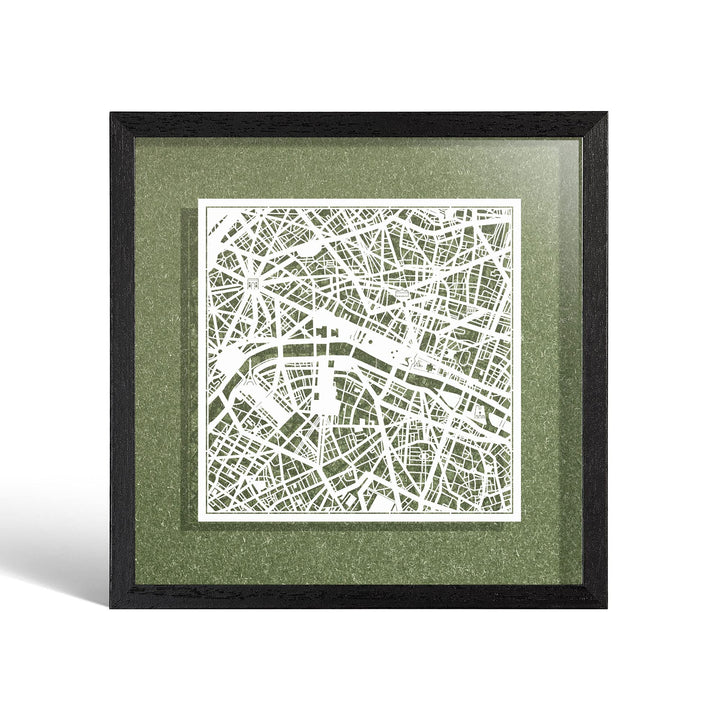 O3 DESIGN STUDIO - Marco de Papel para mapas, 22,8 x 22,8 cm, en Caja de Regalo, Fondo, autocambiant