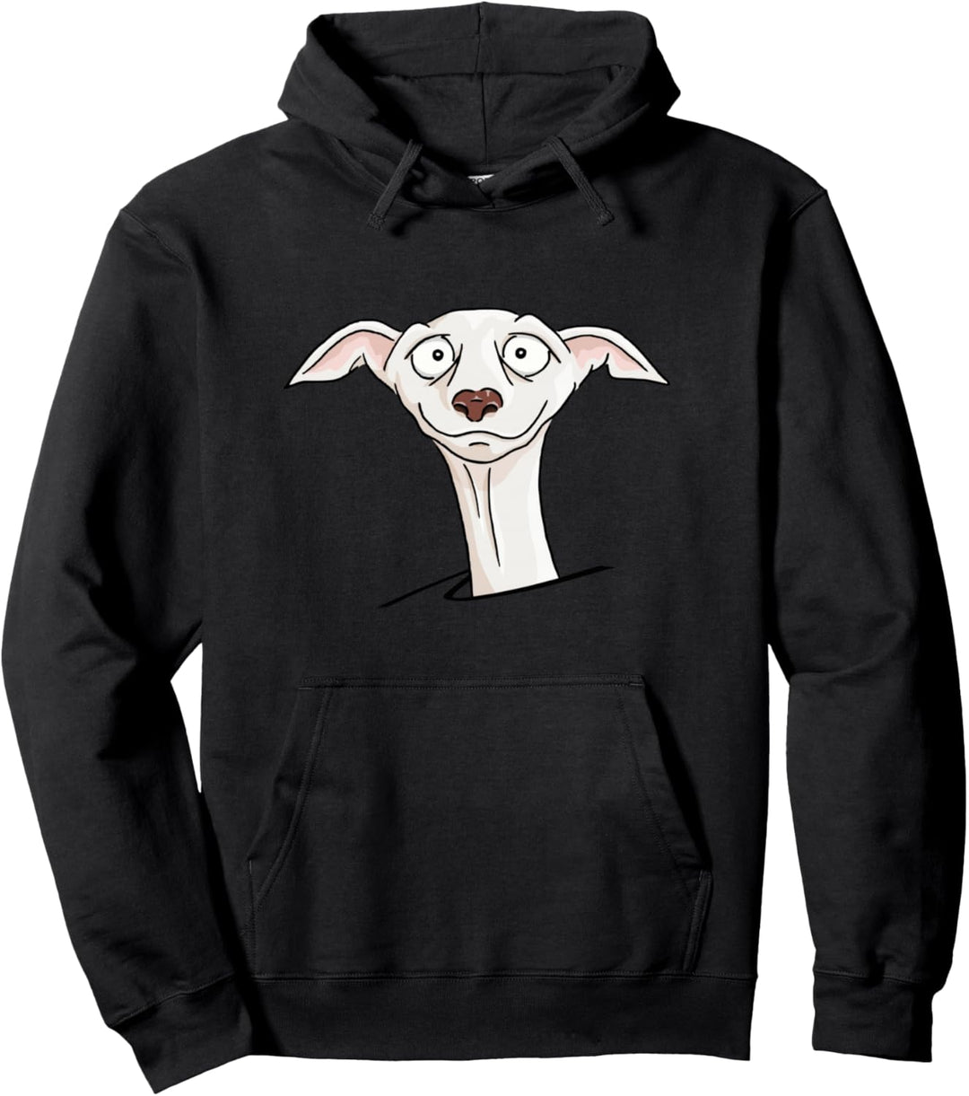 Greyhound Sighthound Whippet Lustiger Comic Windhund Pullover Hoodie