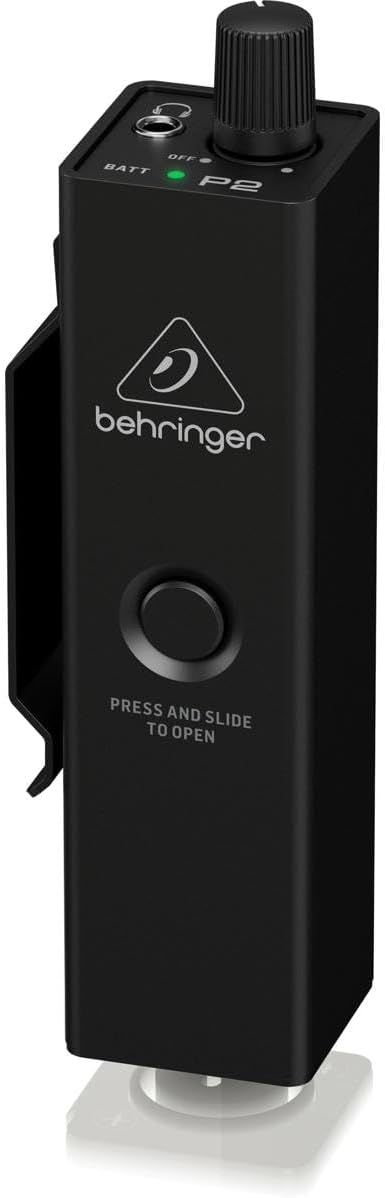 Behringer P2 Ultrakompakter persönlicher In-Ear-Monitorverstärker, Schwarz POWERPLAY P2 Single, POWE