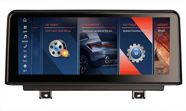 Erisin 8-Kern 4GB+64GB Android 12 Autoradio Bluetooth GPS Navi für BMW 3er F30 F31 F34 4er F32 F33 F