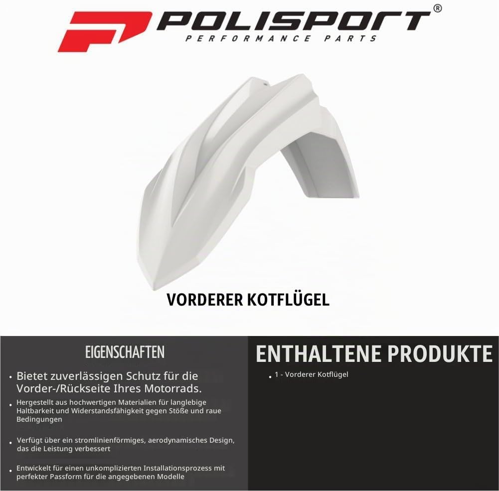 POLISPORT 8585200001 - Originaler Nachbau des Frontfenders aus strapazierfähigem und widerstandsfähi