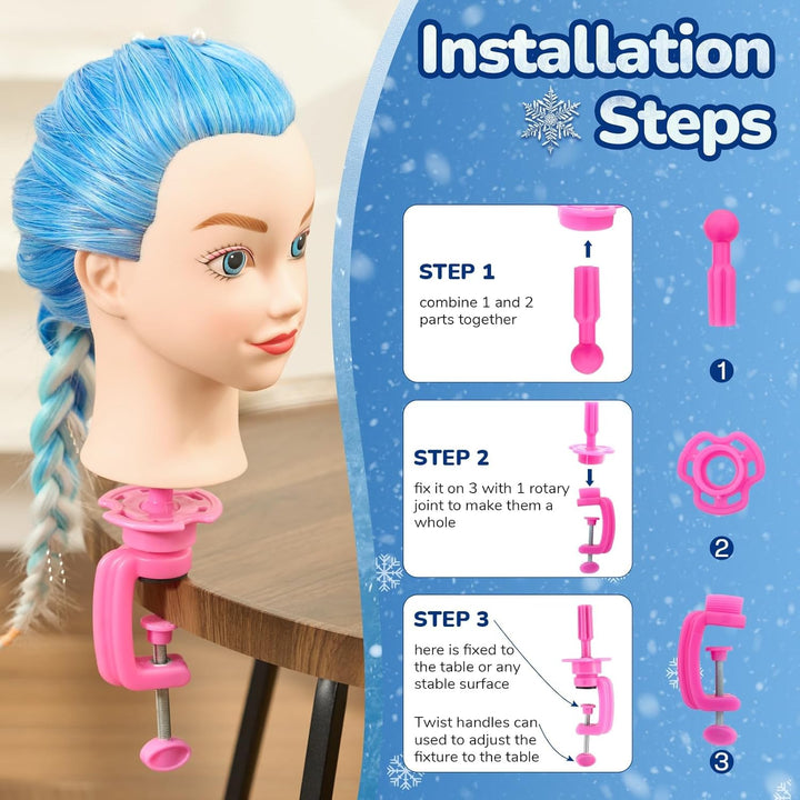 NEVERLAND Professionelle Frisur 20 inch 100% Synthetisches Haar Training Kopf Ein menschliches Model
