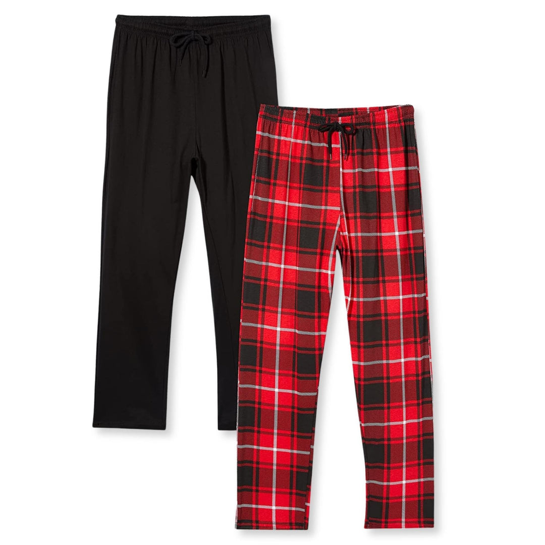 FM London 2er-Pack Pyjama für Herren - Leichte Herren-Pyjamahose, Loungewear und Nachtwäsche - Reich