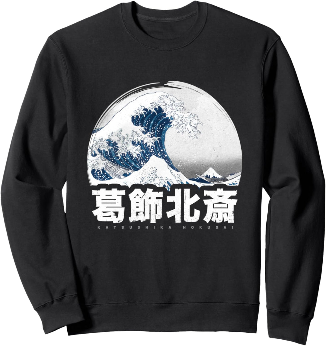 Japanisches Hokusai Japan Style The Great Wave Off Kanagawa Sweatshirt
