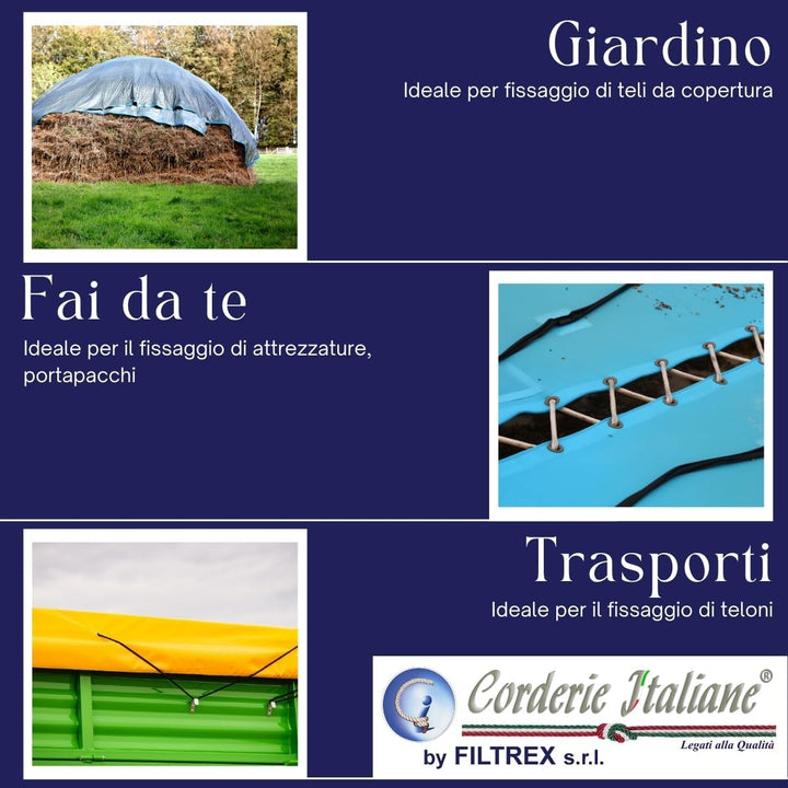 corderie Italiane 6032199 – 00 Braid elastisch 8 mm-50 M Grau Perle