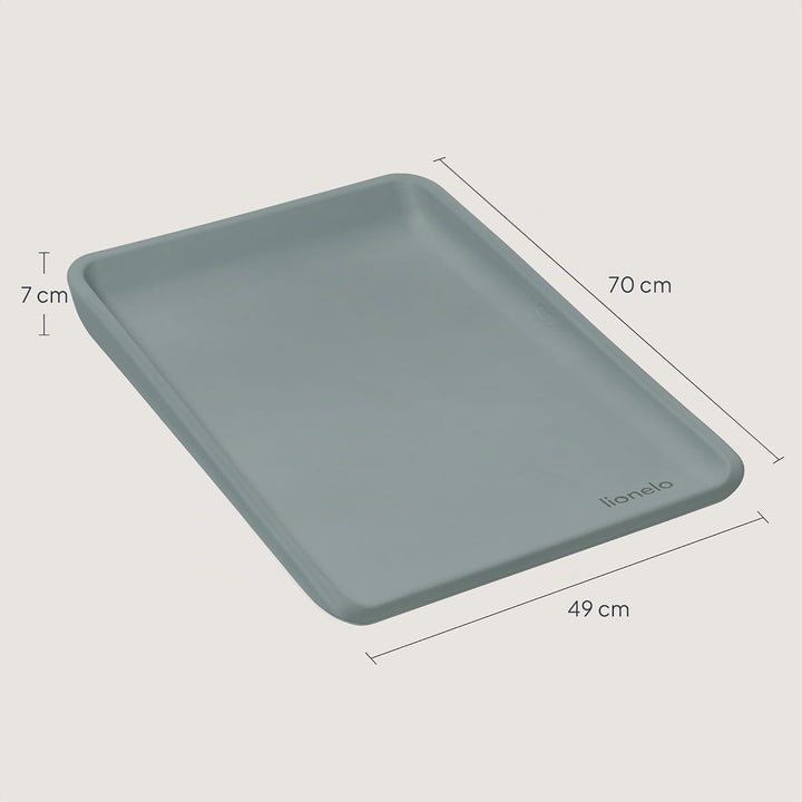 Lionelo Megs Wickelauflage für Wickeltische, wasserdicht, waschbar, multifunktional, weicher PU-Scha