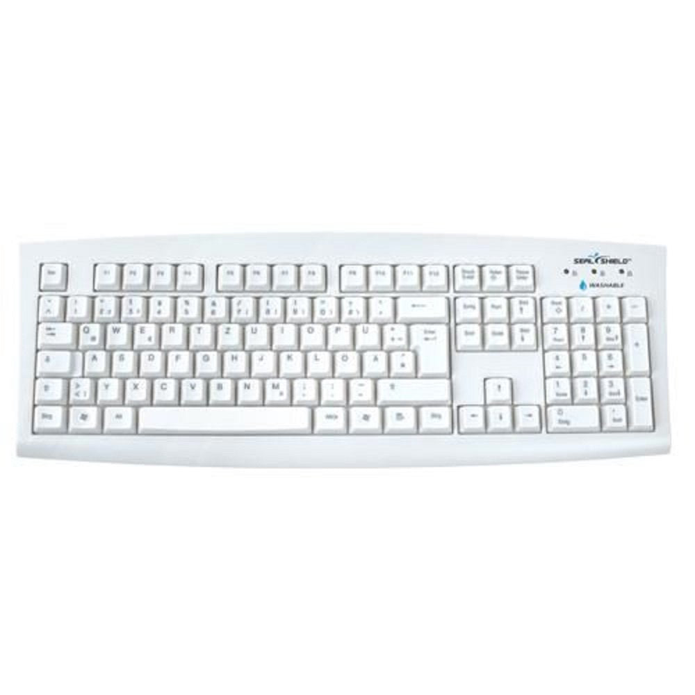 Seal Shield Silver Seal Tastatur USB SSWKSV208DE Weiss 100 Prozent wasserdicht und staubdicht spühlm