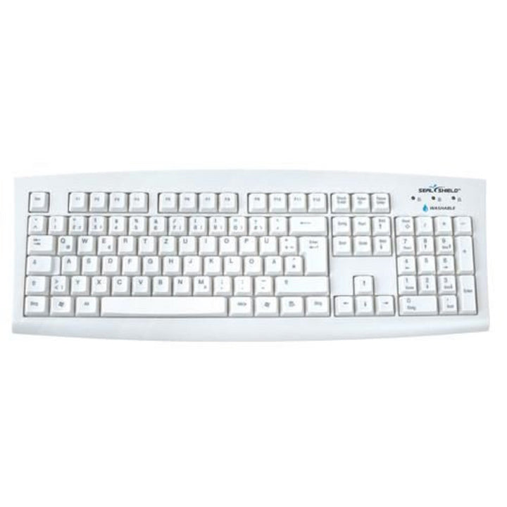 Seal Shield Silver Seal Tastatur USB SSWKSV208DE Weiss 100 Prozent wasserdicht und staubdicht spühlm