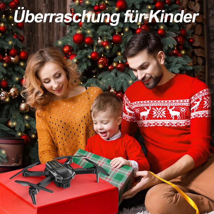 Drohne mit Kamera 4K für Anfänger, Kinder & Erwachsene, Mini Drohne mit WiFi, 2 Akkus für lange Flug