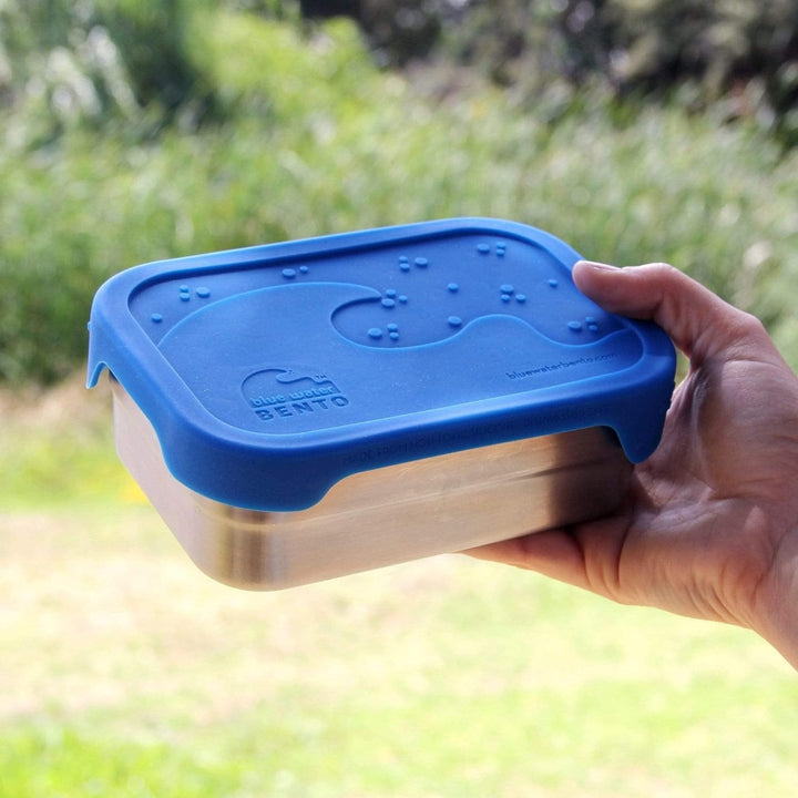 ECOlunchbox Blue Water Bento| Splash Box, Edelstahldose mit Silikondeckel | Lunchbox | Brotdose | Be