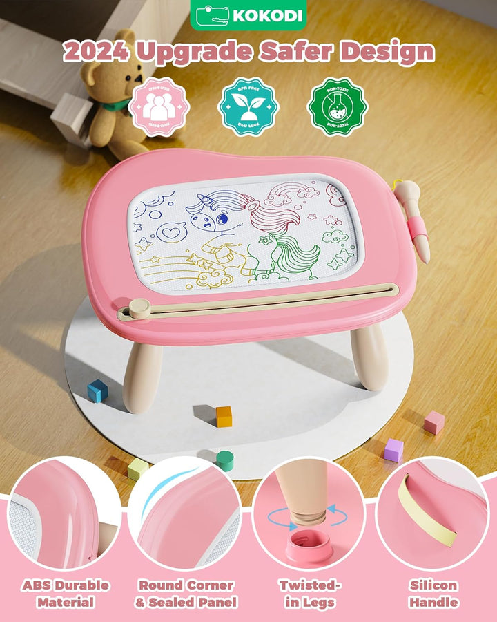 KOKODI Spielzeug ab 1 2 Jahr, Magnetische Zeichentafel Schreibtafel für Kinder, Montessori ab 1 2 3
