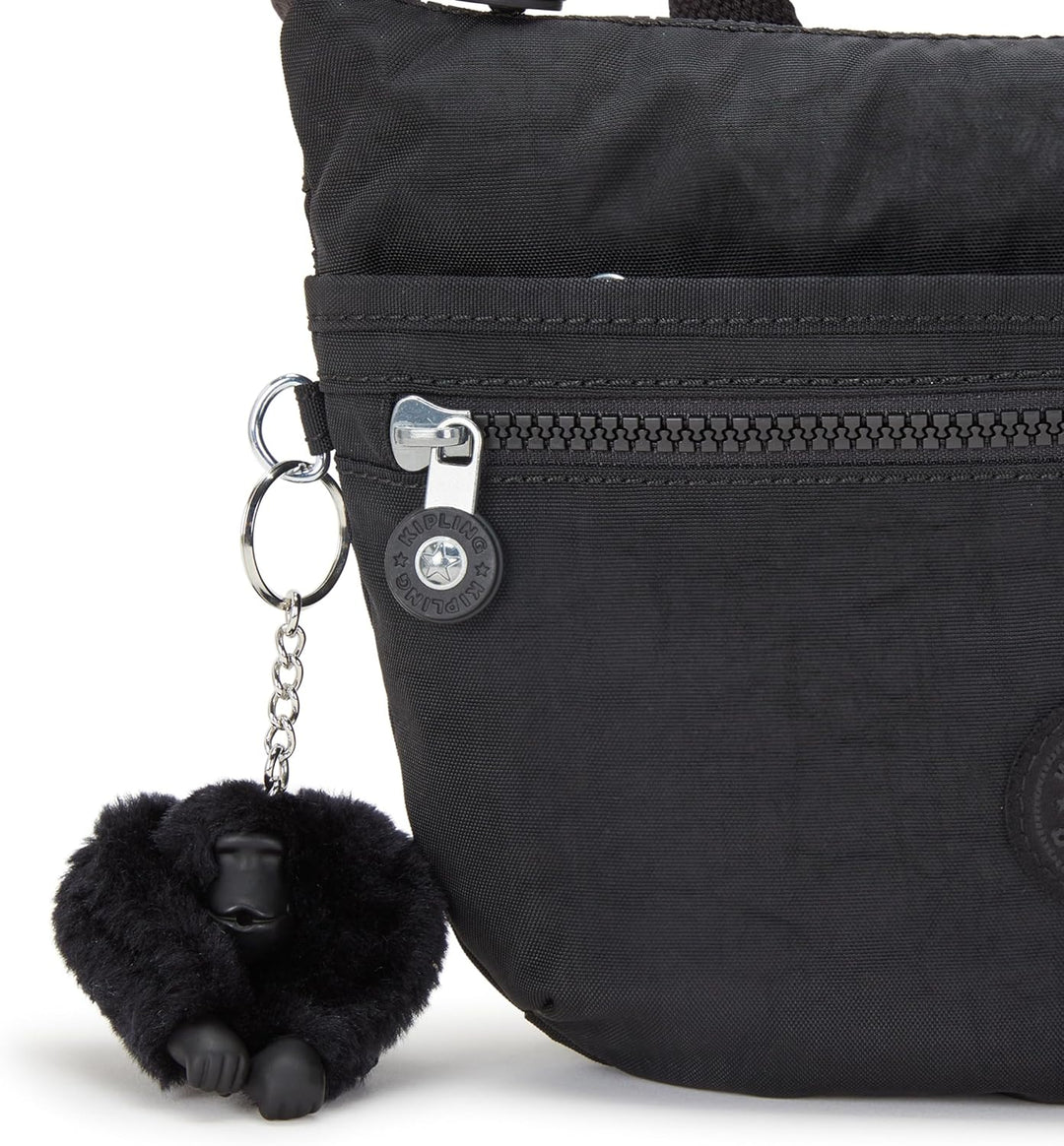 Kipling Damen Arto Crossbody, Schwarz (Black), 25x21x3 centimeters (B x H T) EU Black Noir, Black No
