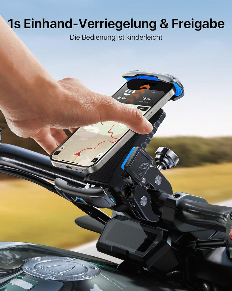 andobil Handyhalterung Fahrrad [2024 Ultimative Sicherheit] Diebstahlschutz fahrradlenker Handyhalte