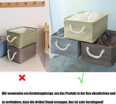 RMAN Faltbare Aufbewahrungsbox Stoff Aufbewahrungskörbe Kleiderschrank Organizer Boxen Aufbewahrung