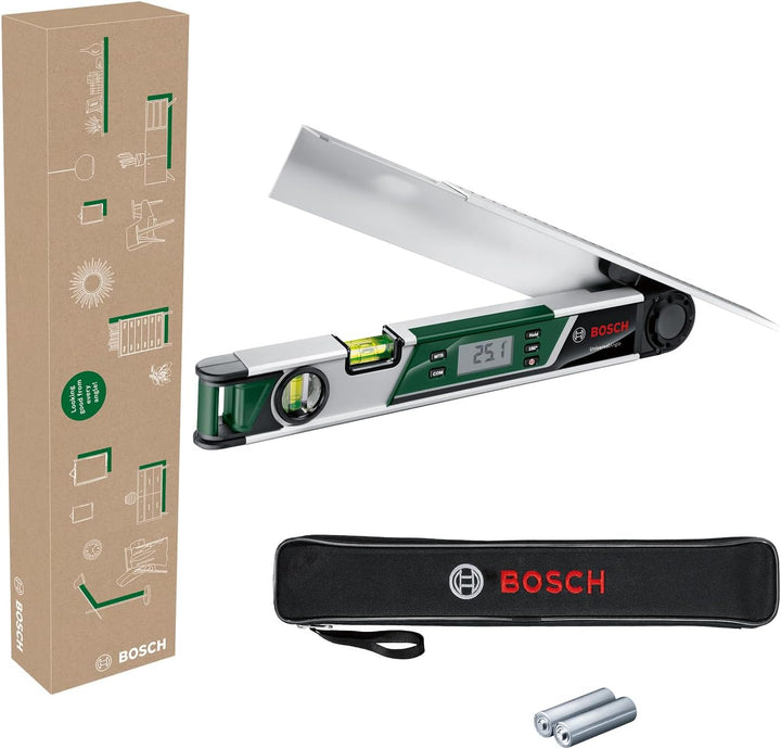 Bosch Winkelmesser UniversalAngle (Winkel bis 220° präzise messen und übertragen, mit integrierter B