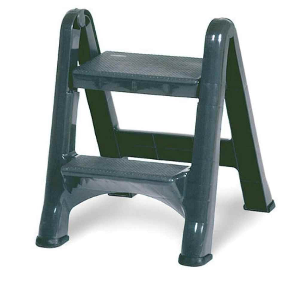 Rubbermaid 4209 Ct9 A Bottomline EZ Schritt 2-stufigen Klapphocker, 2, grau