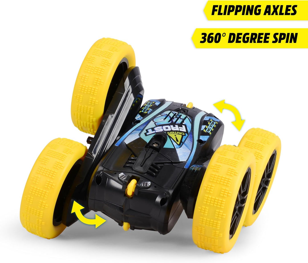 Dickie Toys - RC Auto Fire 'n' Frost Flippy (16 cm) - ferngesteuertes Auto ab 6 Jahre mit 360°-Flips