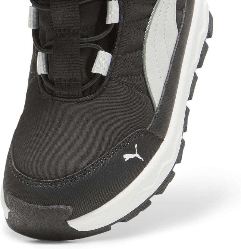 PUMA Unisex Kinder Evolve Boot Puretex Ac+ps Sneaker 28 EU Puma Black Ash Gray Puma White, 28 EU Pum