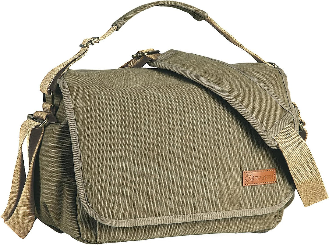 TARION Kameratasche Spiegelreflex Kamera Schultertasche SLR DSLR Kamera Foto Tasche Umhängtasche Fot