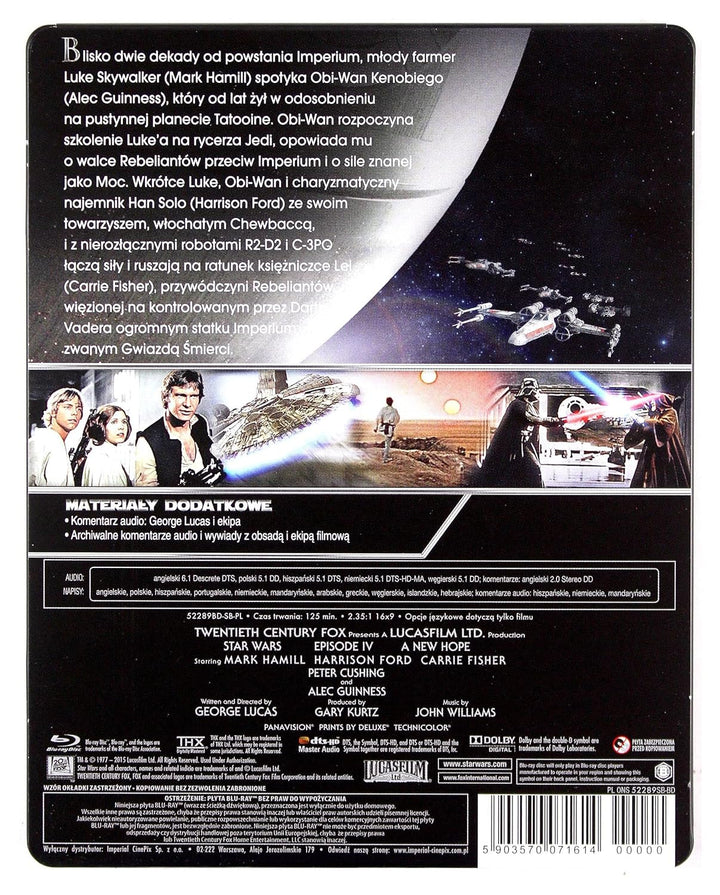 Star Wars - Episode IV: Eine neue Hoffnung [Blu-Ray] [Region B] (Deutsche Sprache. Deutsche Untertit