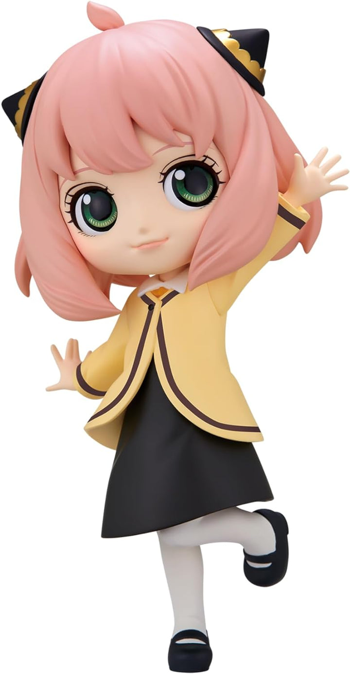 Banpresto Q Posket Figur Anya Forger SpyxFamily, Going Out Ver. 13 cm, BP88470, Mehrfarbig, Mehrfarb