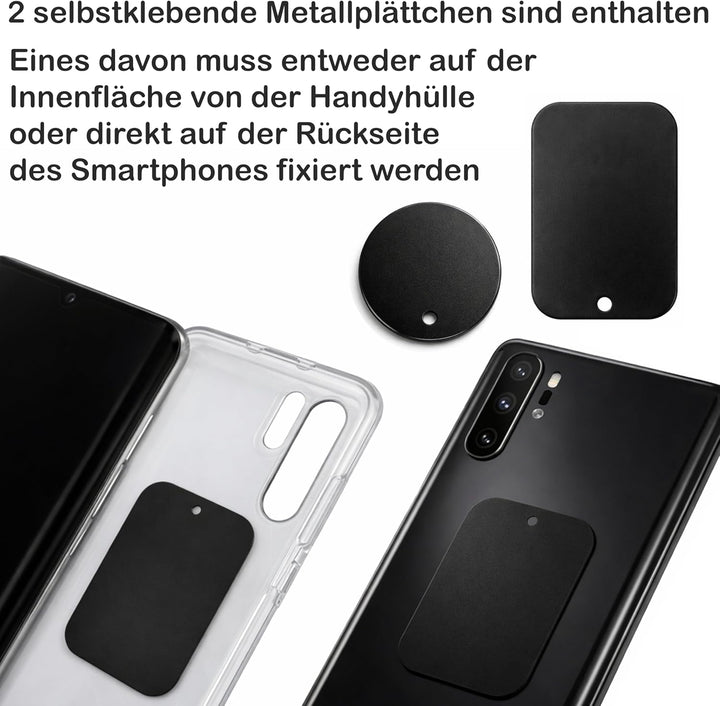 Aigner & Reiter Handyhalterung Auto Magnet für runde Lüftung | Magnethalter fürs Handy für Rundlüfte