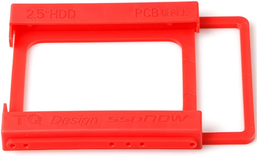 10 Stück SSD HDD Montagehalterung, 2,5 bis 5,25 Zoll Festplattenschacht Adapter PC Festplatte Fach I