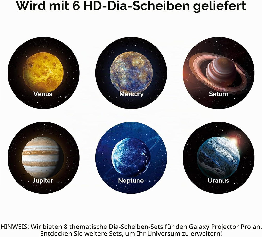 YUNRAY Galaxy Projector Disc – Ultra HD Projektionsscheiben, kompatibel mit YUNRAY Galaxy Projector
