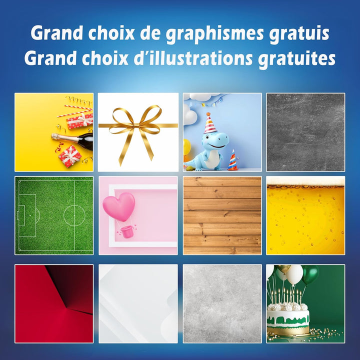 PRINT.GG Personalisierter Werbebanner - Gestalten Sie Ihr eigenes Banner mit Text, Grafik und Farben