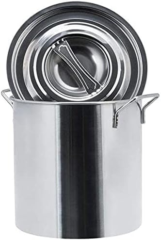 Gastronomie Kochtopf XXL aus Edelstahl in 5 Grössen 20l, 30l, 45l, 70l, 90l auswählbar (70L = 45x45c