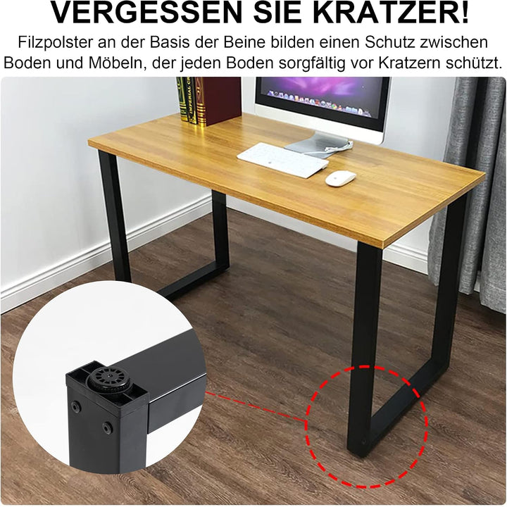 Thanaddo 2 Stück Tischbein Metall Möbelfüsse für Sitzbank, Industrial Tischgestell Tischkufen, Tisch