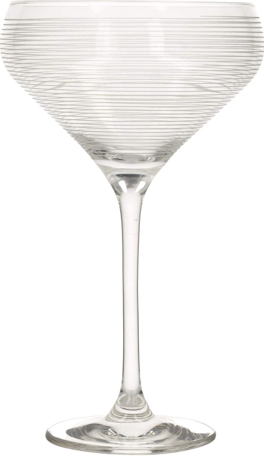 Mikasa Cheers Martinigläser, 290 ml, 4 Stück, Kristallglas, silber, 400 ml, Set of 4 Klassiker Silbe