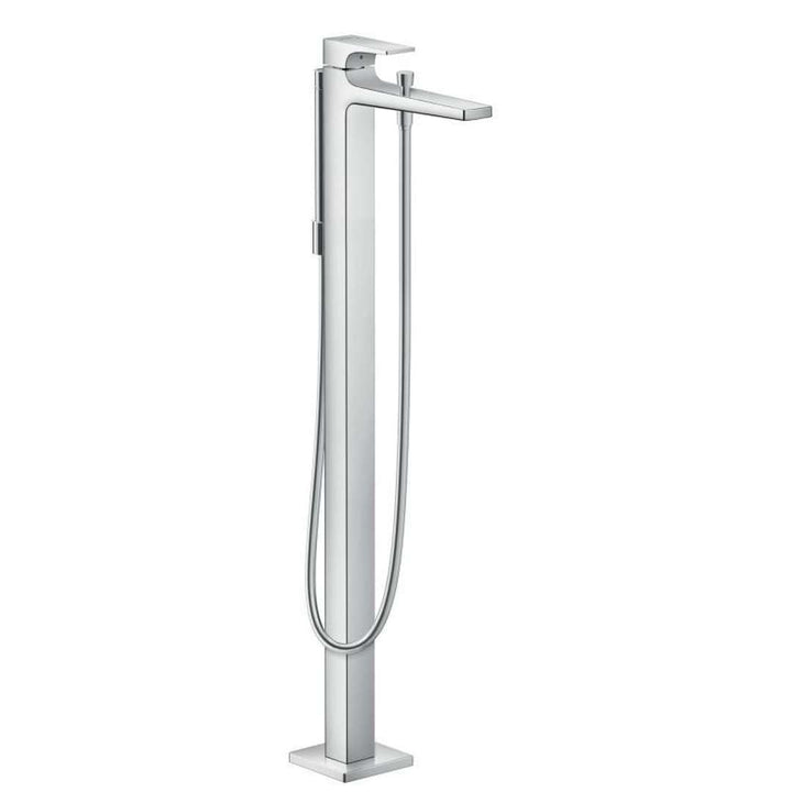 hansgrohe Wannenarmatur bodenstehend Metropol, mit Antikalk-Funktion, für 2 Funktionen, Chrom, Chrom