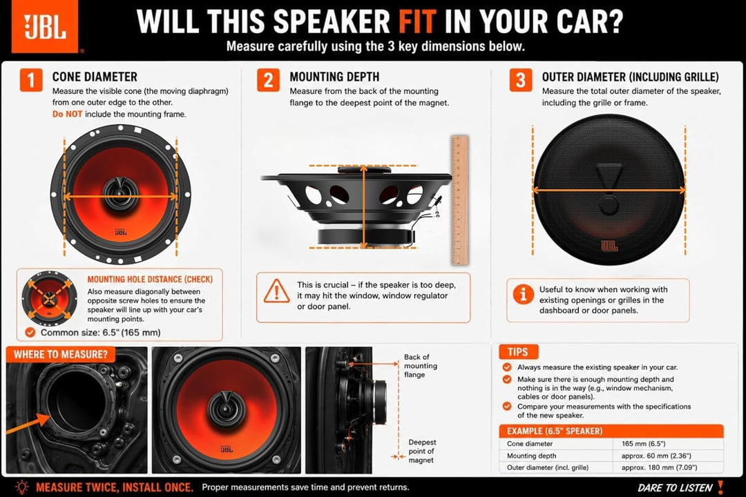 JBL Stage1 GEN2 962M 3-Wege Lautsprecher Auto Oval 152x229mm (6x9 Zoll): von Harman Kardon Car HiFi