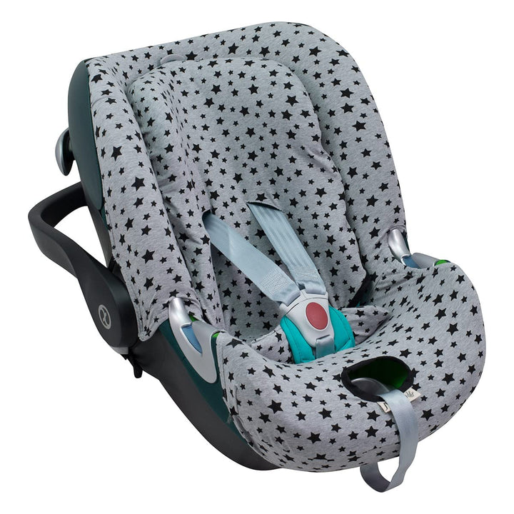 JYOKO Kids Bezug für Autositz kompatibel mit Cybex Aton Cloud- Q-M-2-4-5, aus Baumwolle (Aton Q, Bla