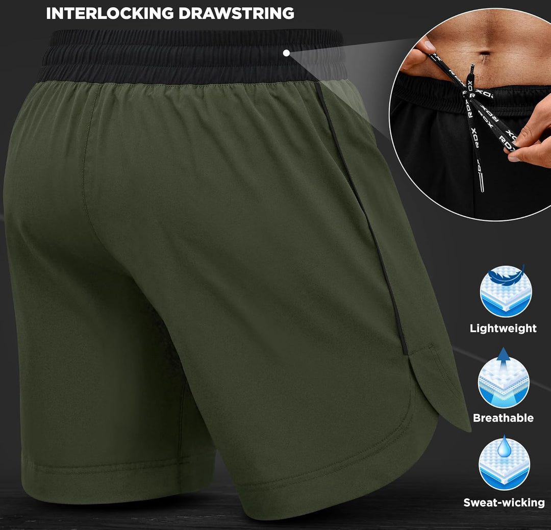 RDX MMA Shorts Sporthose Herren Kurz, Kampfsport Boxen Trainingshose Männer, Kickboxen Muay Thai Box