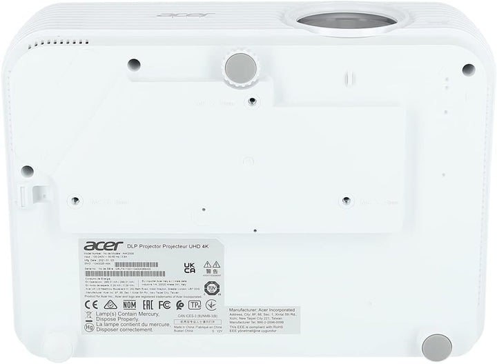 ACER H6815BD DLP Beamer (4K UHD (3.840 x 2.160 Pixel), 4.000 ANSI Lumen, 10.000:1 Kontrast, Keystone