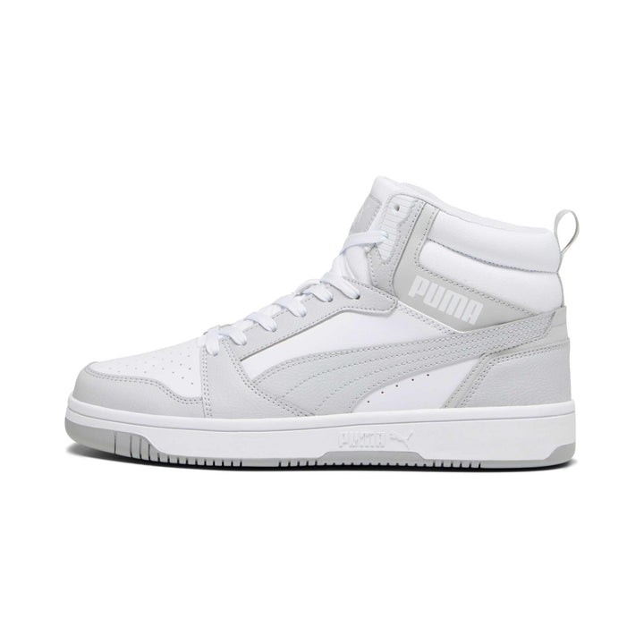 Puma Unisex Rebound V6Sneaker 37 EU Puma White Ash Gray, 37 EU Puma White Ash Gray