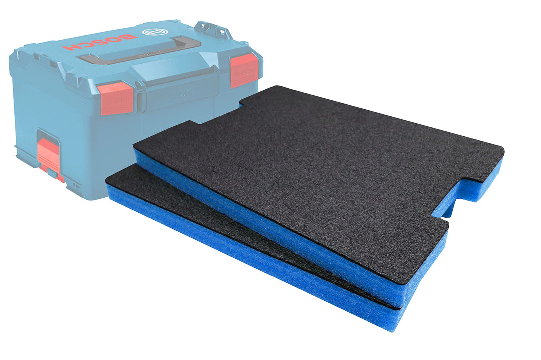 Shadow Foam L-Boxx Einsätze [Doppelpack] für Bosch L-Boxx 102-374 Schaumstoff für Sortimo L-Boxx Mod