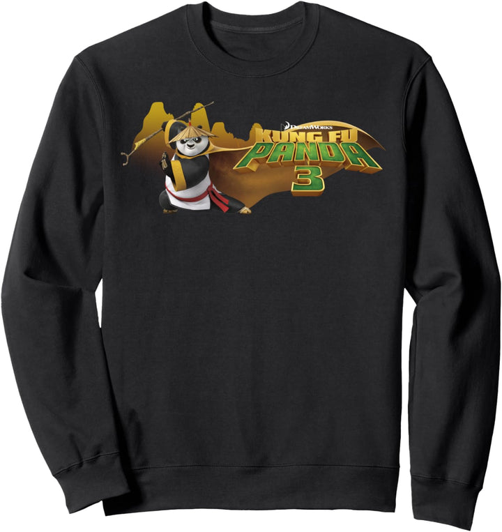 Kung Fu Panda Master Po Portrait Movie Logo Sweatshirt