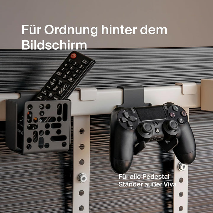 Pedestal Hook Mount | Praktische Halterung für Kabel, Kopfhörer, Kleine Lautsprecher hinten TV-Möbel