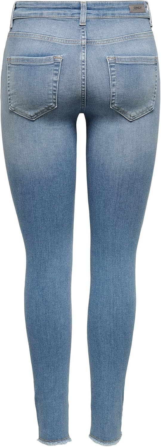 ONLY Damen Skinny Jeans XS Blau (Light Blue Denim), XS Blau (Light Blue Denim)