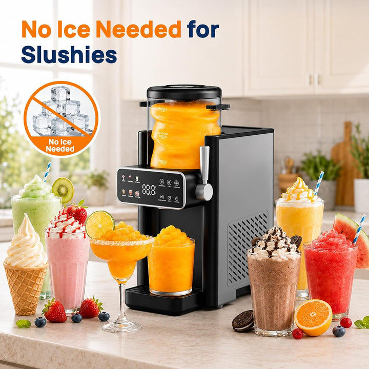Slush Maschine, Slushie maschine mit 12-Stunden-Vorwahltimer für Heimgebrauch Slush, Frappé, Milchsh