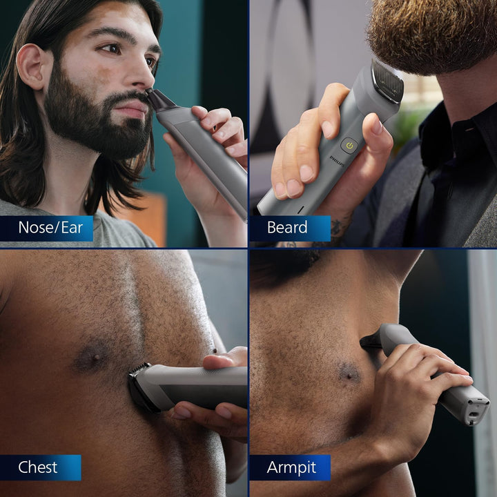 Philips MG5930/65 All-in-One-Trimmer, wiederaufladbar, kabellos, für Gesicht, Kopf und Körper für Mä