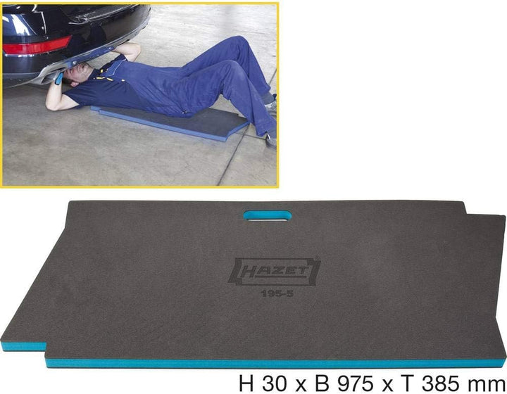 HAZET Kniematte (für schonendes Arbeiten auf dem Boden, für Sport, Haushalt, Garten und Fahrzeugwart