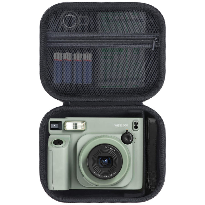 Hart Schutz Hülle Etui Tasche für Fujifilm Instax Wide 400/Instax Wide 300 Kamera Schwarz, Schwarz