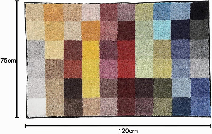 Kleine Wolke Cubetto Badteppich, Polyacryl, Mehrfarbig, 75 x 120 cm Mehrfarbig 75 x 120 cm, Mehrfarb